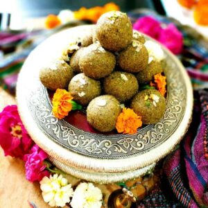 Lasaka Homemade Protein-Rich Moong Laddu | Strength & Wellness Moong Laddu | FitFuel Moong Laddu (200g)